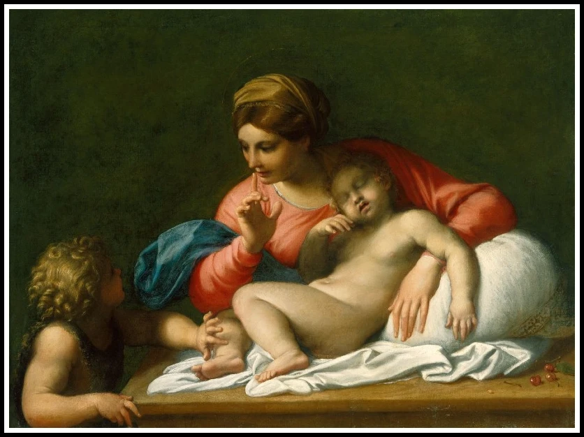 10-carracci-madonna-sleeping-child-infant-st-john-baptist-1600
